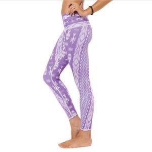 Teeki Purple Geometric Leggings